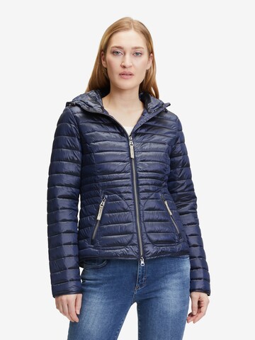 Cartoon Winter Jacket in Blue: front