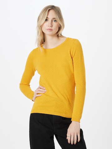 VERO MODA Sweater 'Care' in Yellow: front