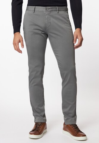 ROY ROBSON Slim fit Chino Pants 'Scott' in Grey: front