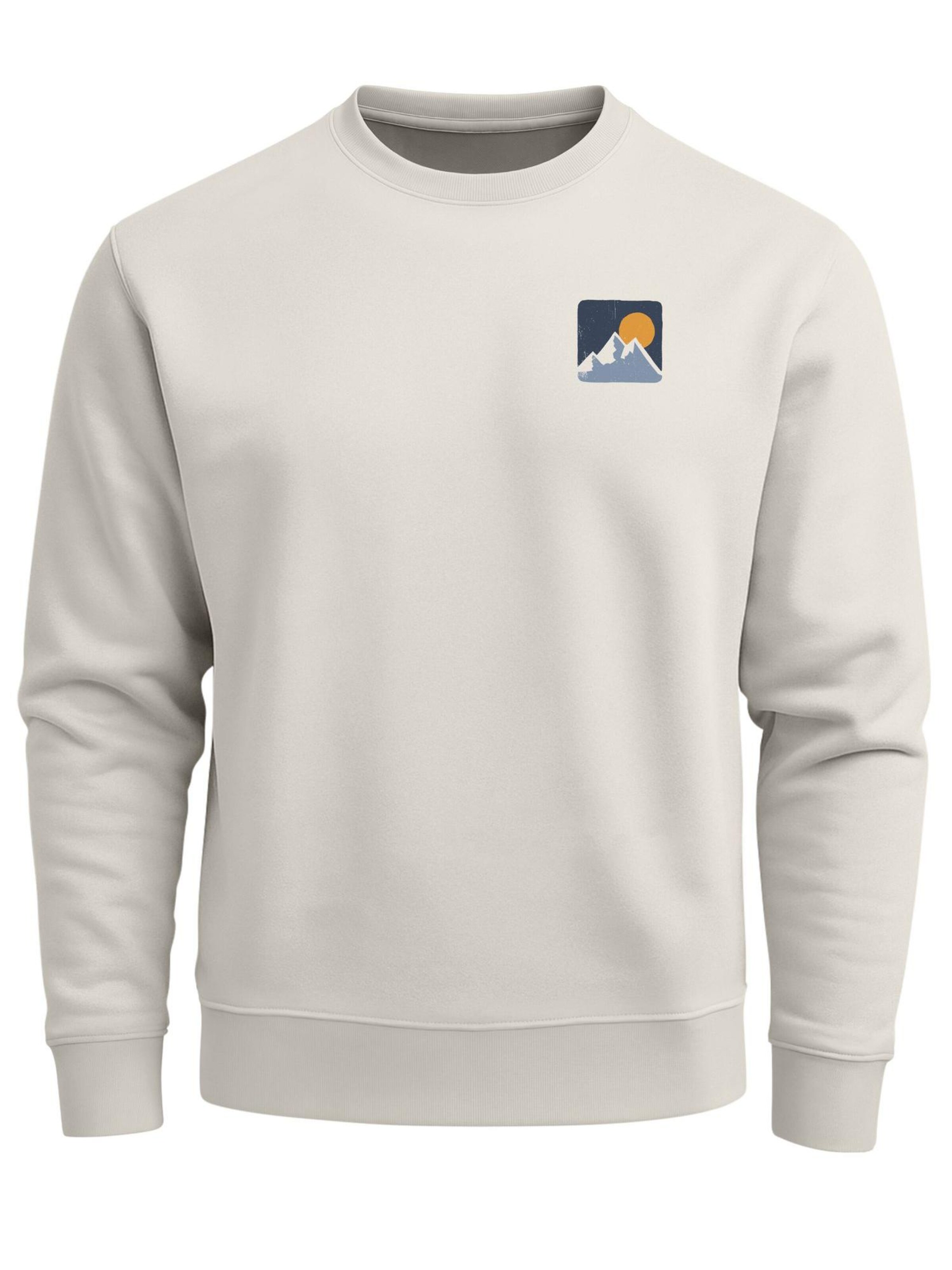 Neverless Sweatshirt 'Neverless Expedition' in Beige: front