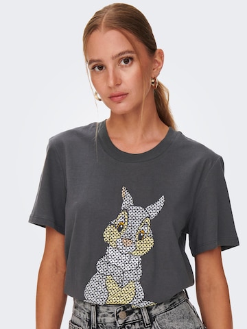 ONLY Shirt 'BAMBI' in Grey