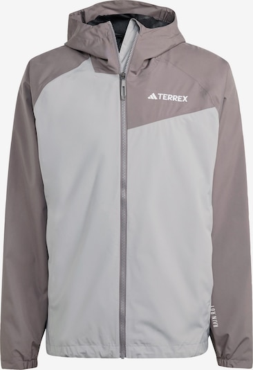 ADIDAS TERREX Outdoor jacket 'Multi 2L' in Muddy colored / Light grey / White, Item view