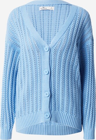 HOLLISTER Gebreid vest in Blauw: voorkant