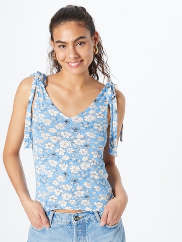 PIECES Top 'Neora' in Blue: front