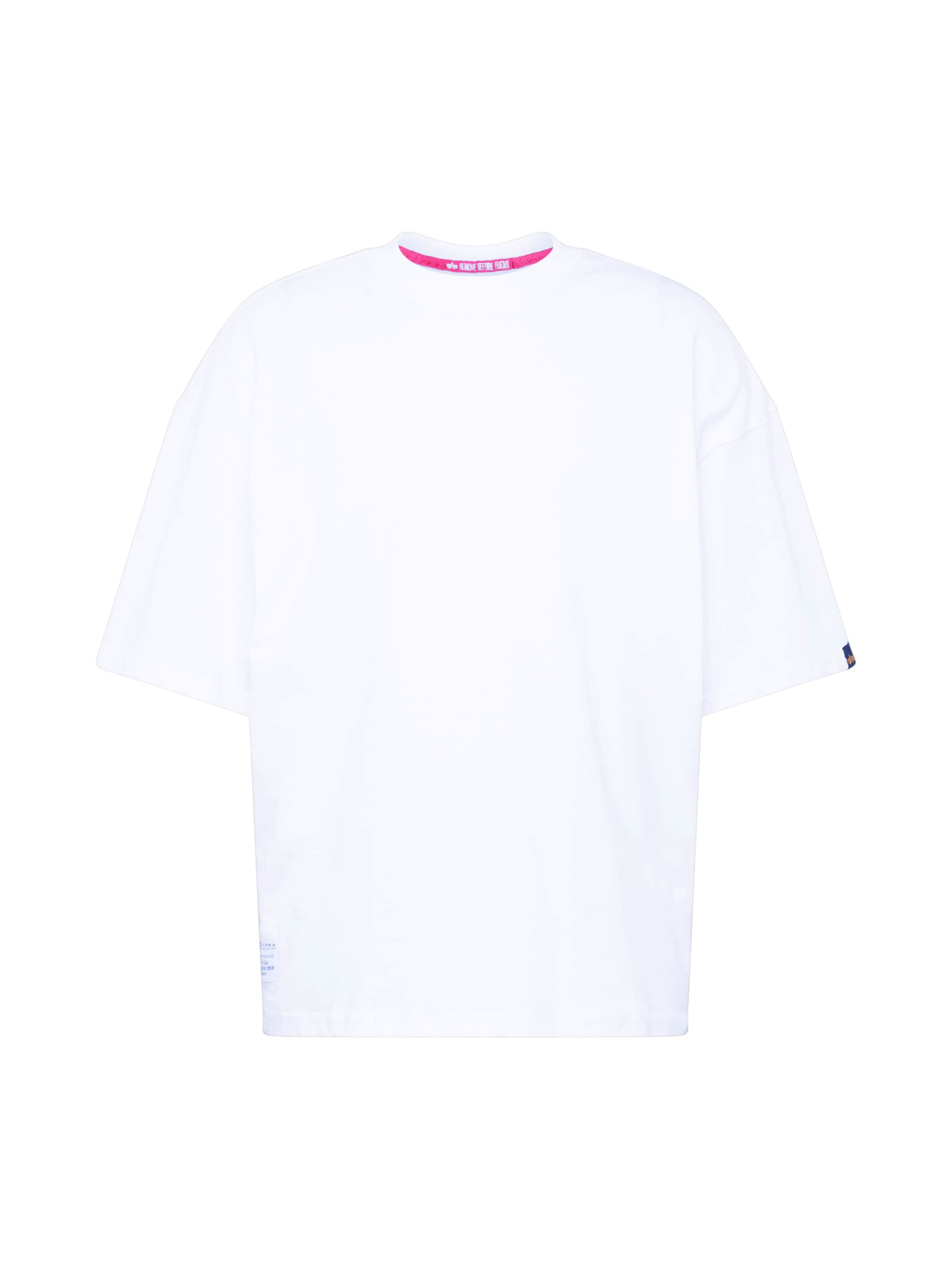 ALPHA INDUSTRIES Shirt in White: front