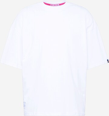 T-Shirt ALPHA INDUSTRIES en blanc : devant