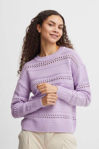 b.young Sweater in Purple: front