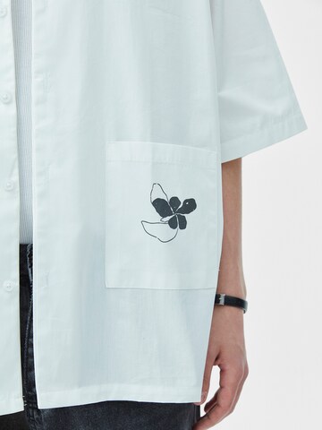Fit confort Chemise 'Plumbago' VAMOS CLO en blanc