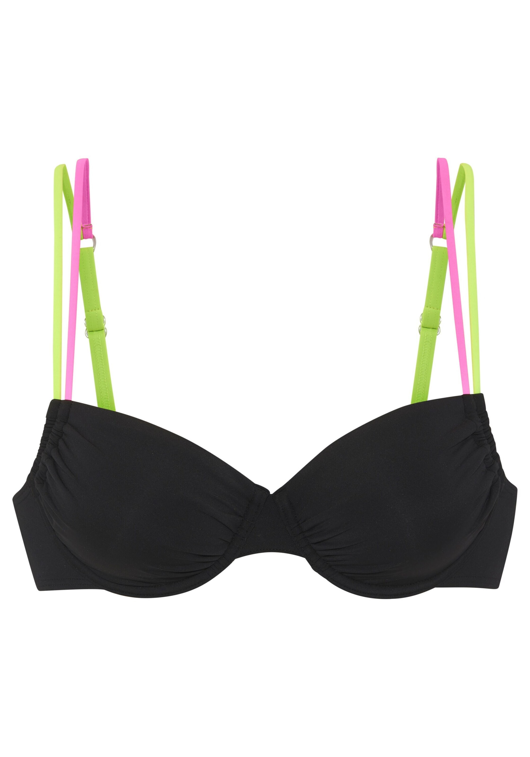 Balconnet Hauts de bikini BUFFALO en noir : devant