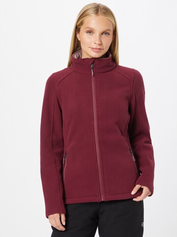 KILLTEC Athletic Fleece Jacket 'KOW 27' in Purple: front