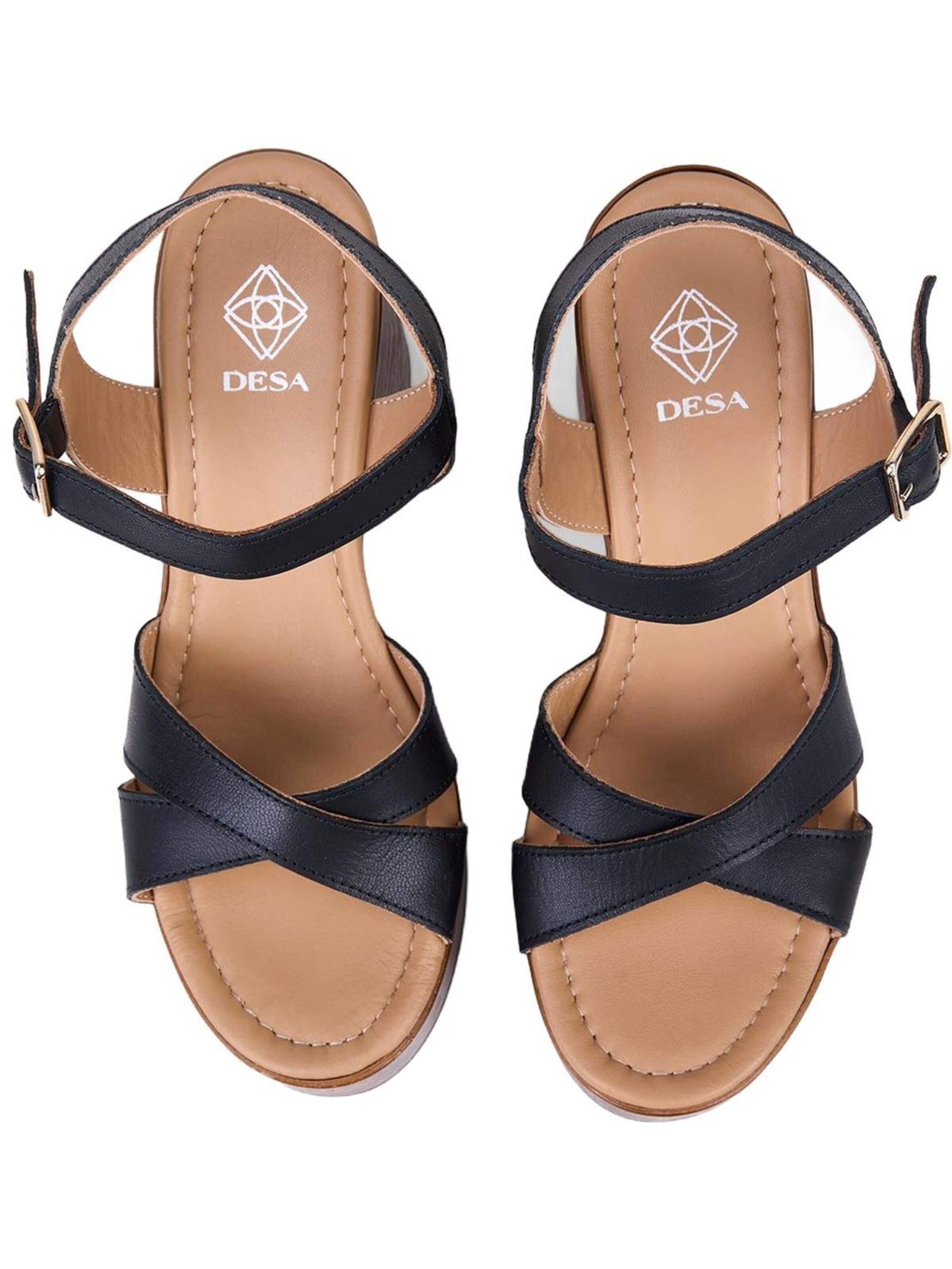 Desa Strap Sandals 'Sandalen mit Blockabsatz' in Black