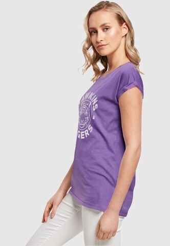 ABSOLUTE CULT T-Shirt 'Stranger Things - Hawkins Tiger' in Lila