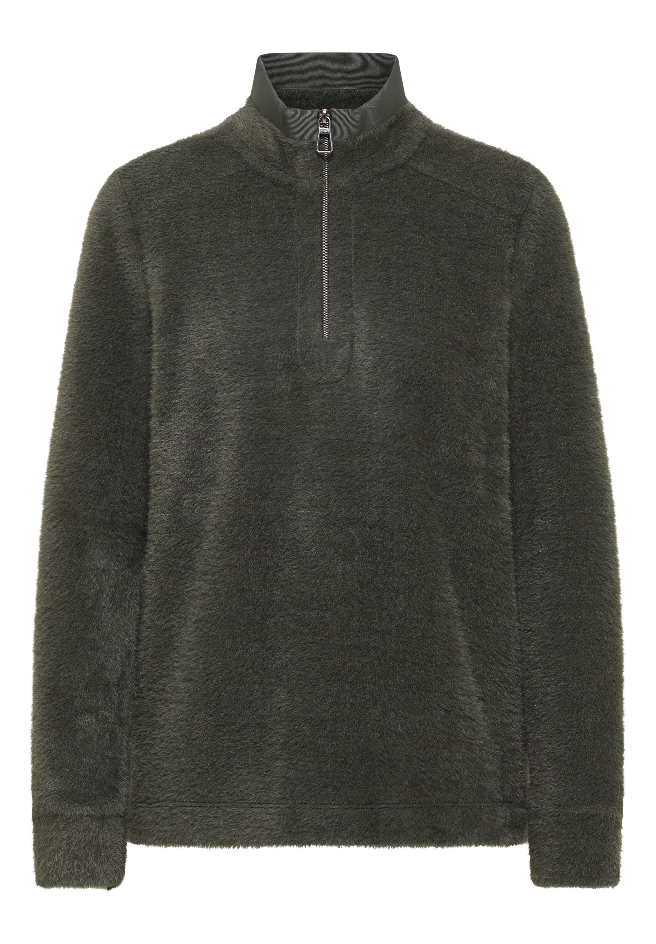 CECIL Fleece Jacket in Green: front
