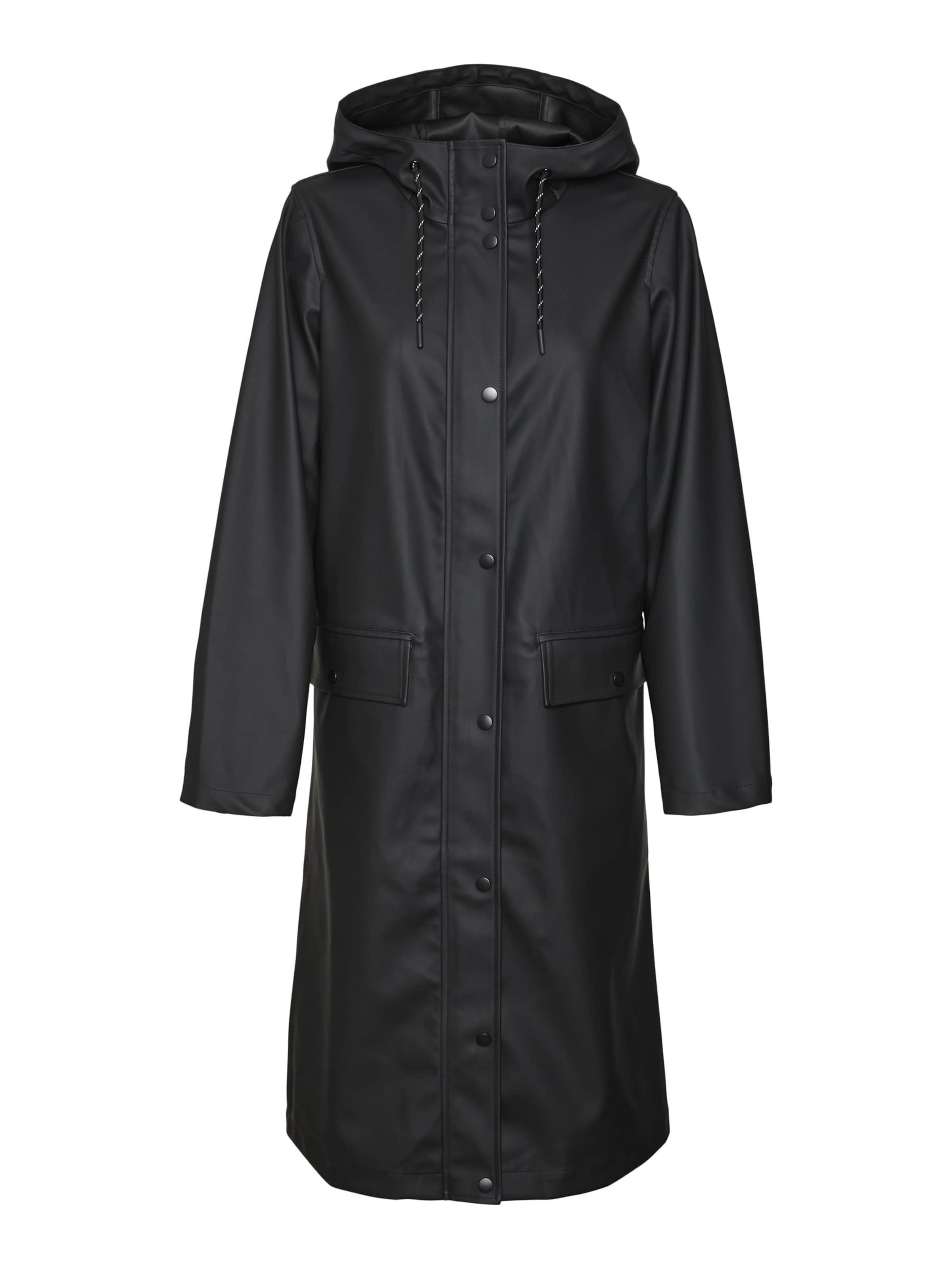 VERO MODA Λειτουργικό παλτό 'VMMalou' σε μαύρο: μπροστά