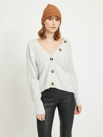 VILA Knit cardigan 'NORA' in Grey