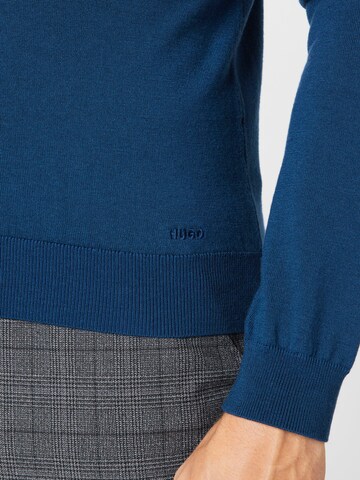 HUGO Sweater 'San Cedric' in Blue