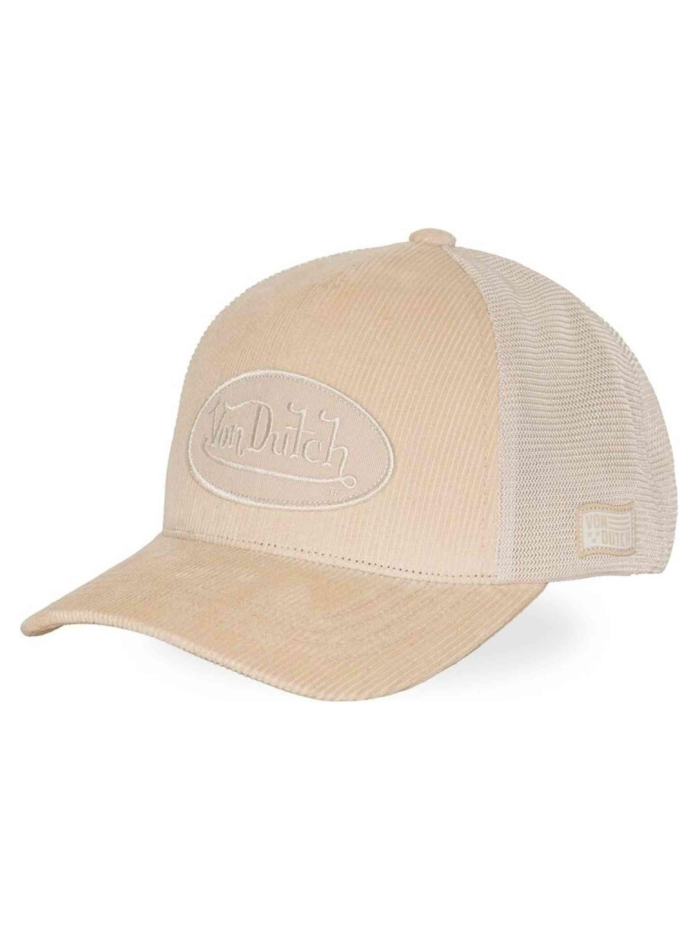 Von Dutch - Gorra 'Gorra von dutch beige corduroy trucker cap' en beige
