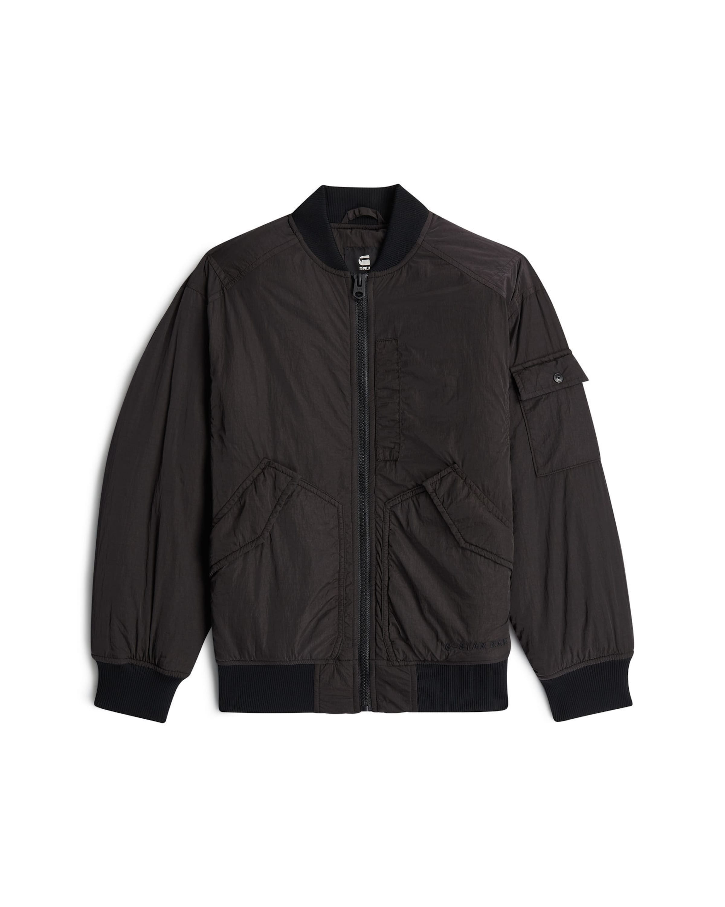 G-STAR Tussenjas 'Boys Bomber Jacket' in Zwart: voorkant