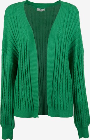 Influencer Knit Cardigan in Green: front