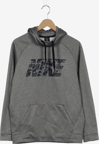 NIKE Sweatshirt & Zip-Up Hoodie in M in Grey: front