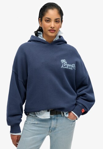 Superdry Sweatshirt in Blauw: voorkant
