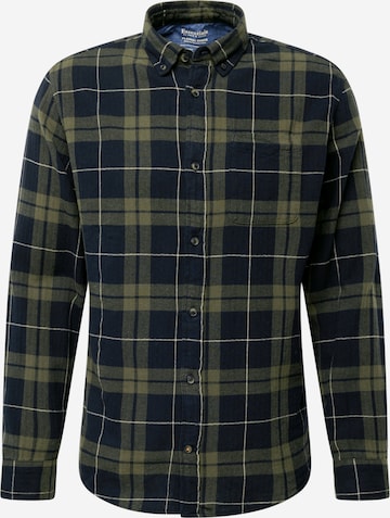 Coupe regular Chemise 'WILLY' JACK & JONES en vert : devant