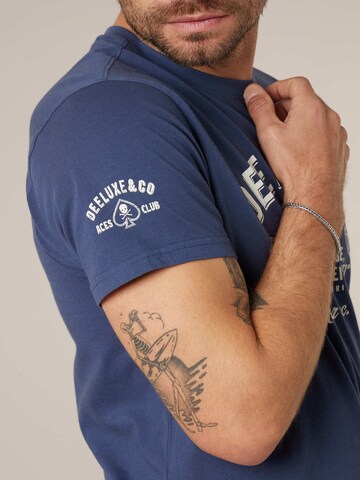 T-Shirt 'Motoclub' Deeluxe en violet