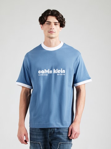 mėlyna Calvin Klein Jeans Marškinėliai: priekis