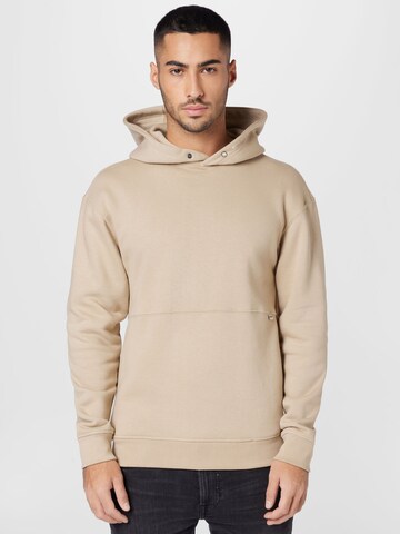 BLEND - Sweatshirt em bege: frente