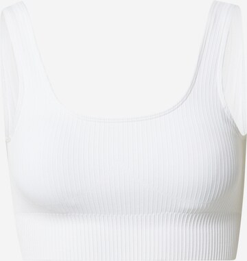 aim'n Bustier Sport bh in Wit: voorkant