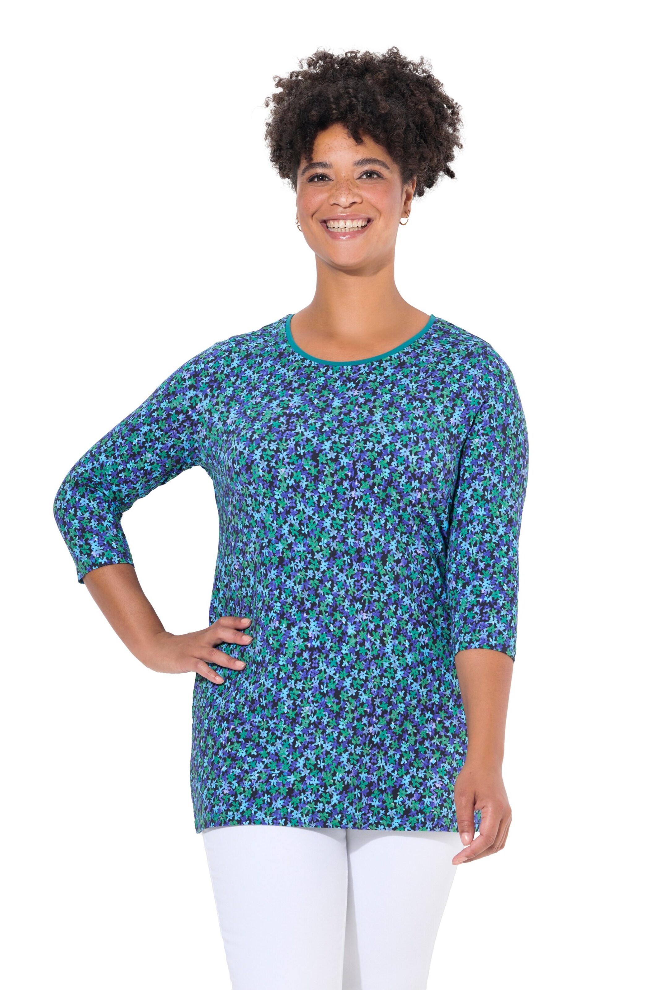Janet & Joyce Shirt in Blue: front