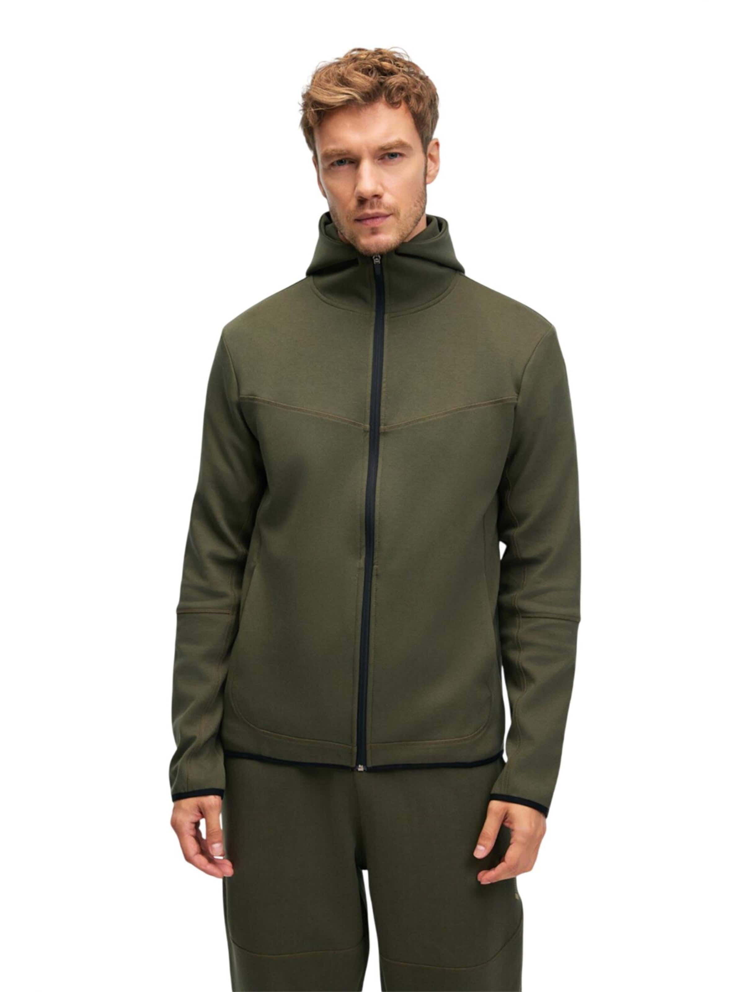 Grimelange Zip-Up Hoodie in Green