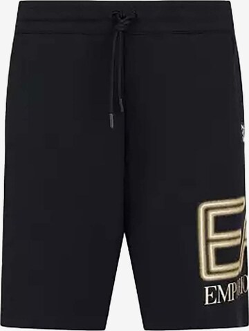 EA7 Emporio Armani Loose fit Pants in Black: front