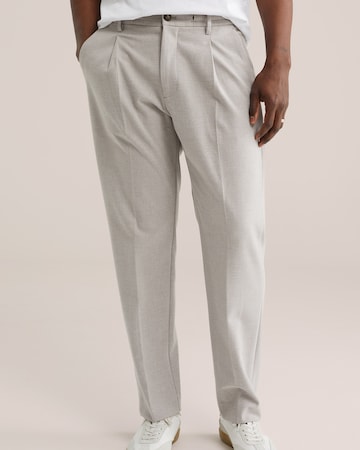 WE Fashion Szabványos Ráncos nadrág - szürke: elől