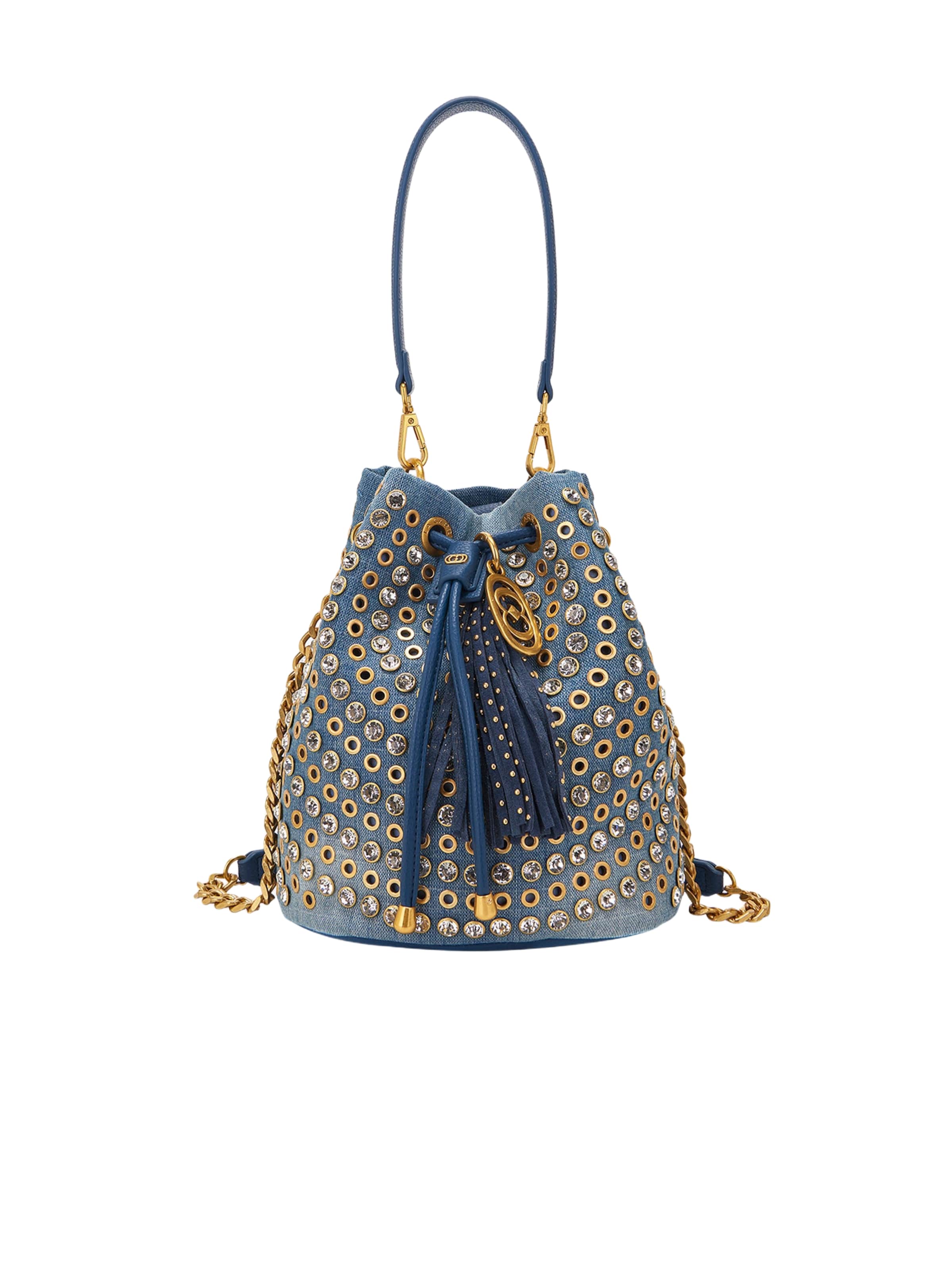 La Carrie Schoudertas in Blauw: voorkant