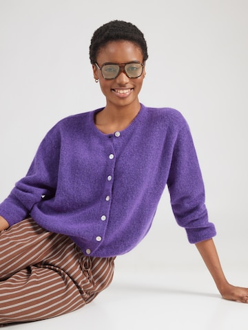 AMERICAN VINTAGE Knit Cardigan 'VITOW' in Purple: front