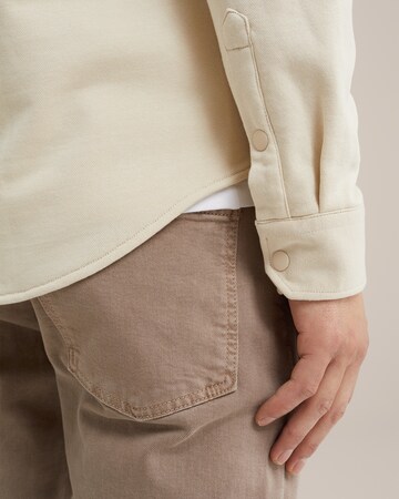 Coupe regular Veste mi-saison WE Fashion en beige