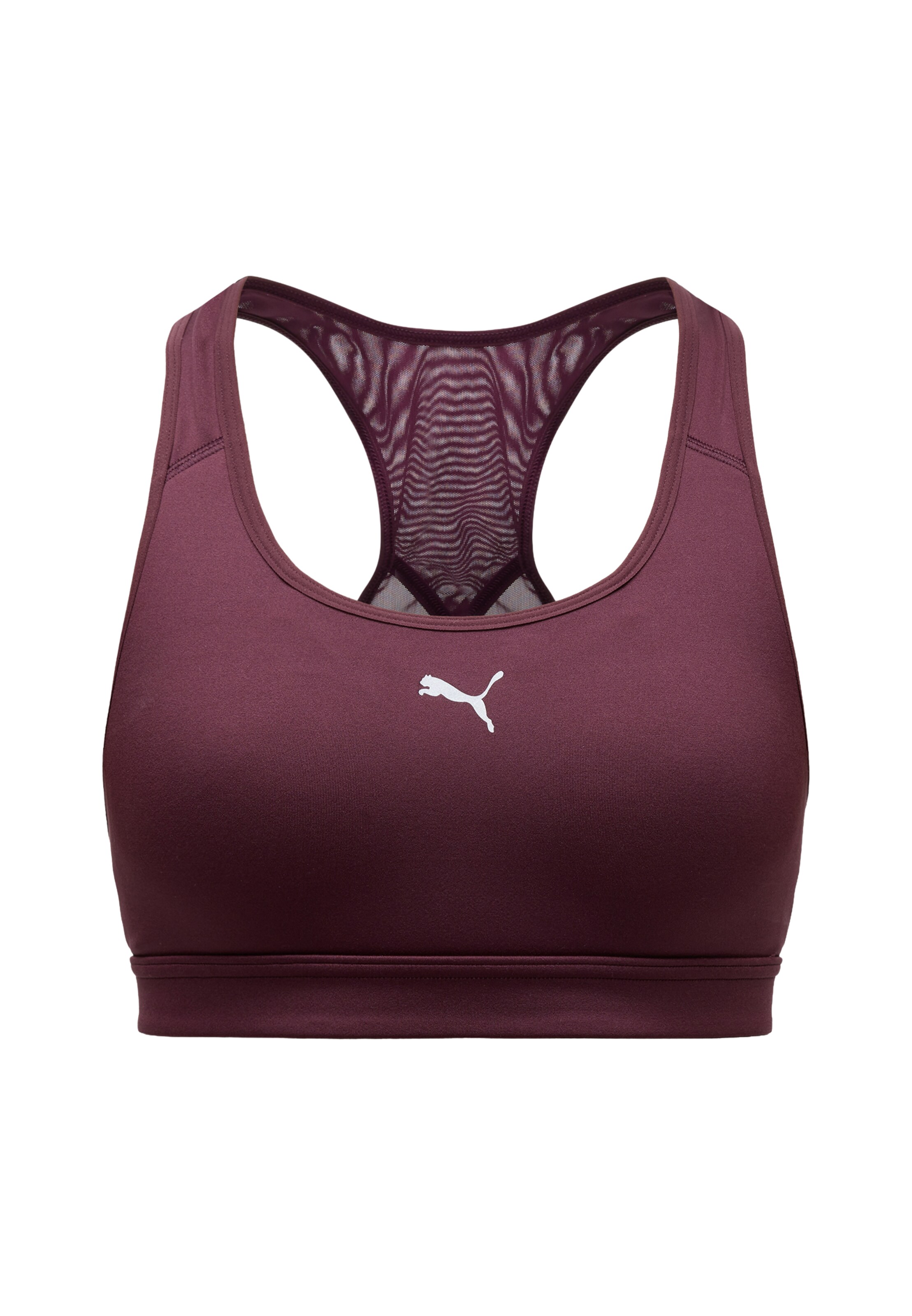 PUMA Sport-BH '4KEEPS' in XS in weinrot, Produktansicht