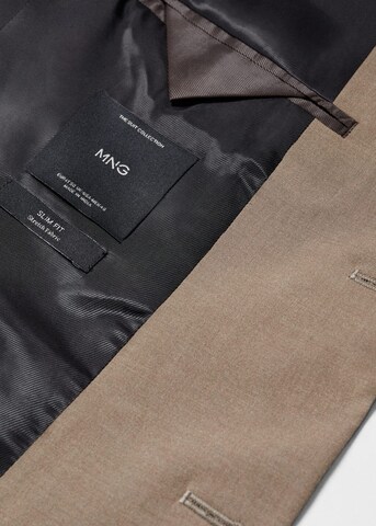 MANGO MAN Slim fit Suit Jacket 'Brasilia' in Brown