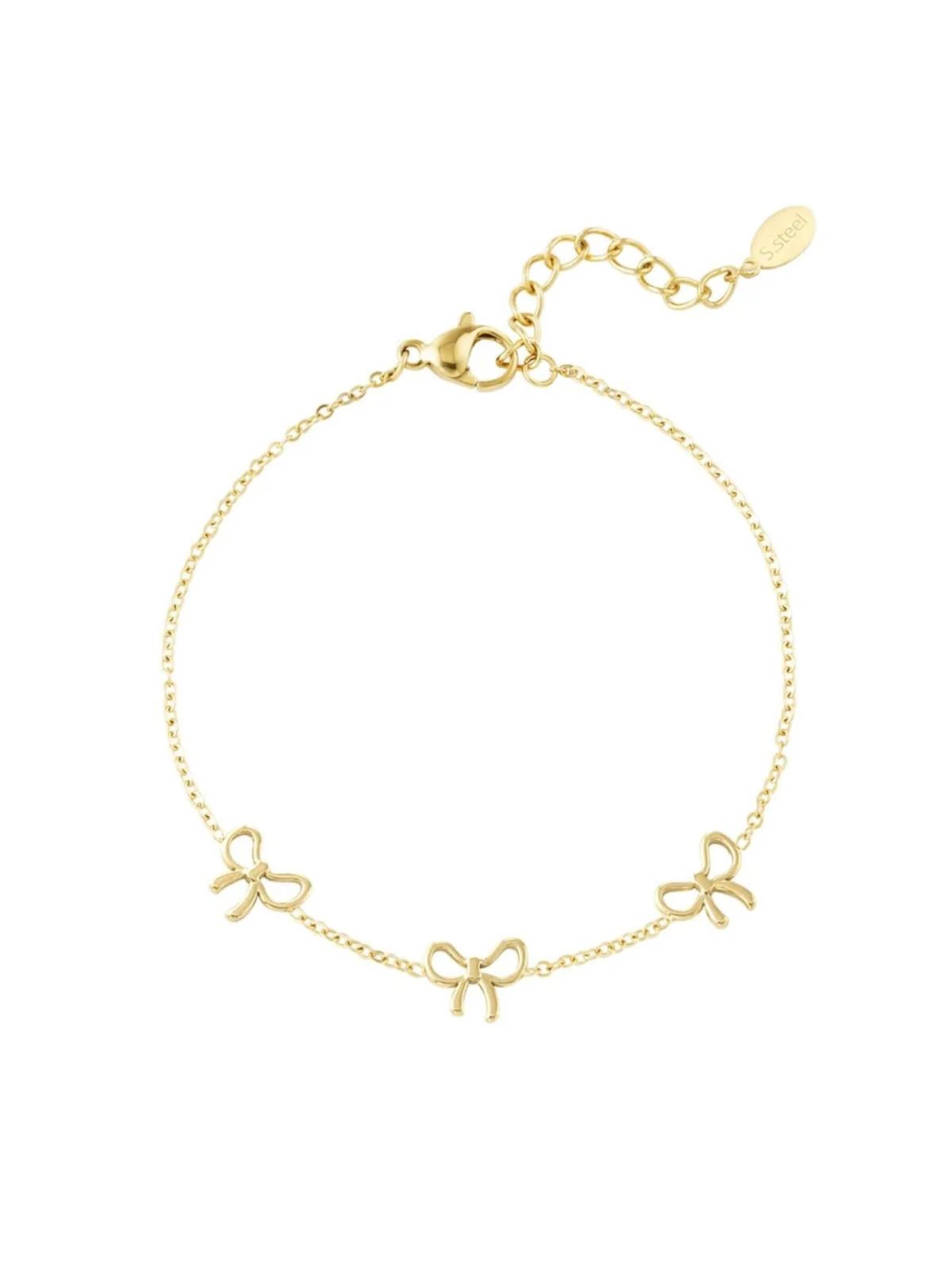 Cala Rose Armband 'CLASSIC BOW'‌‌‌ in Gold: Vorderseite
