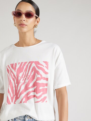T-shirt Bianco Lucci en rose