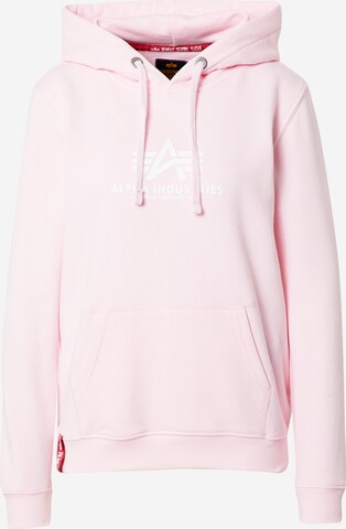 Felpa di ALPHA INDUSTRIES in rosa: frontale