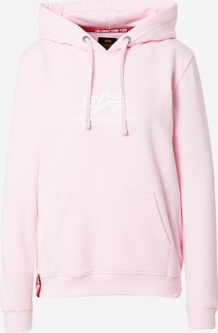 ALPHA INDUSTRIES Sweatshirt in Roze: voorkant