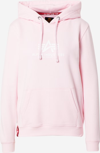 ALPHA INDUSTRIES Sweatshirt in Pastel pink / White, Item view