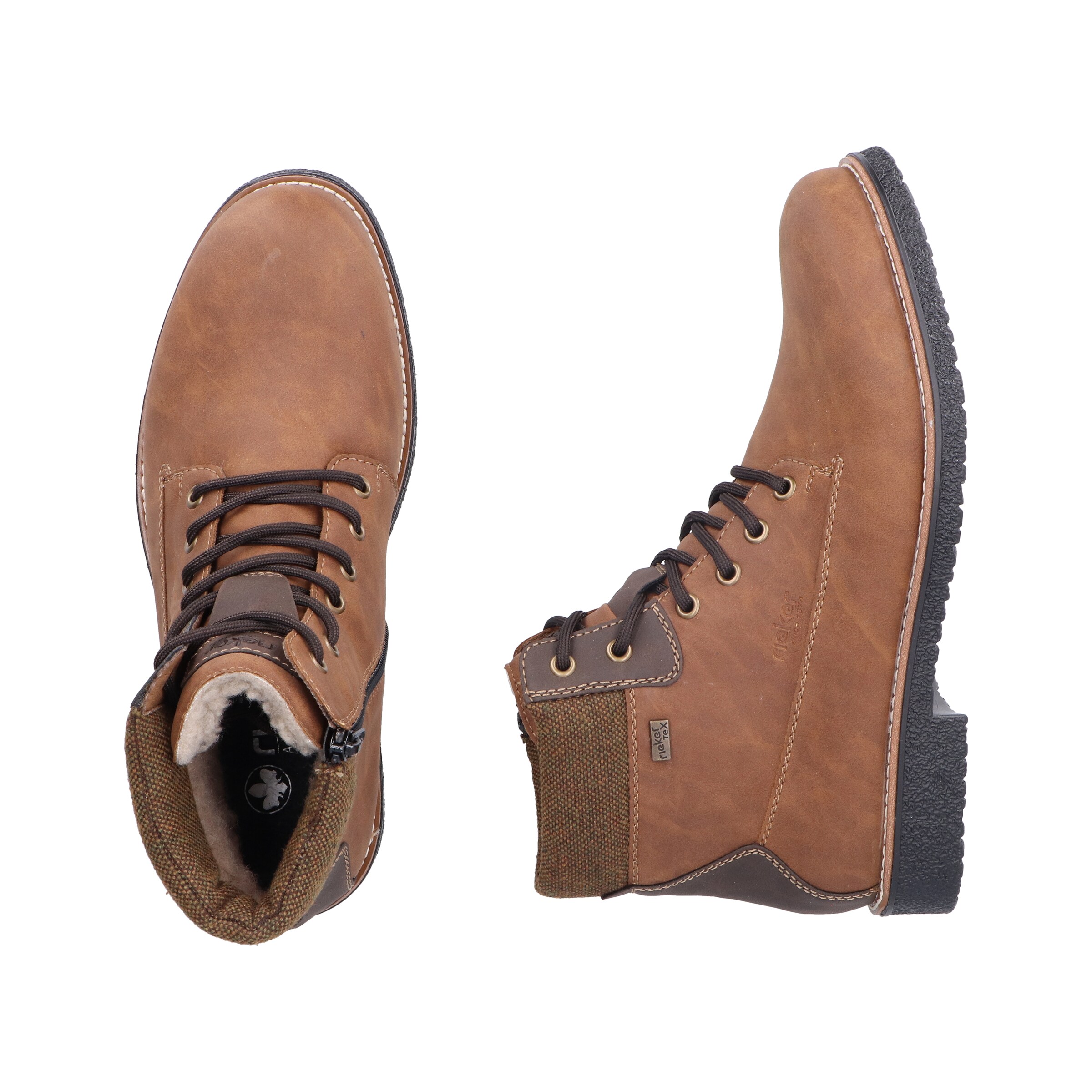 Rieker Lace-Up Boots '32030' in Brown