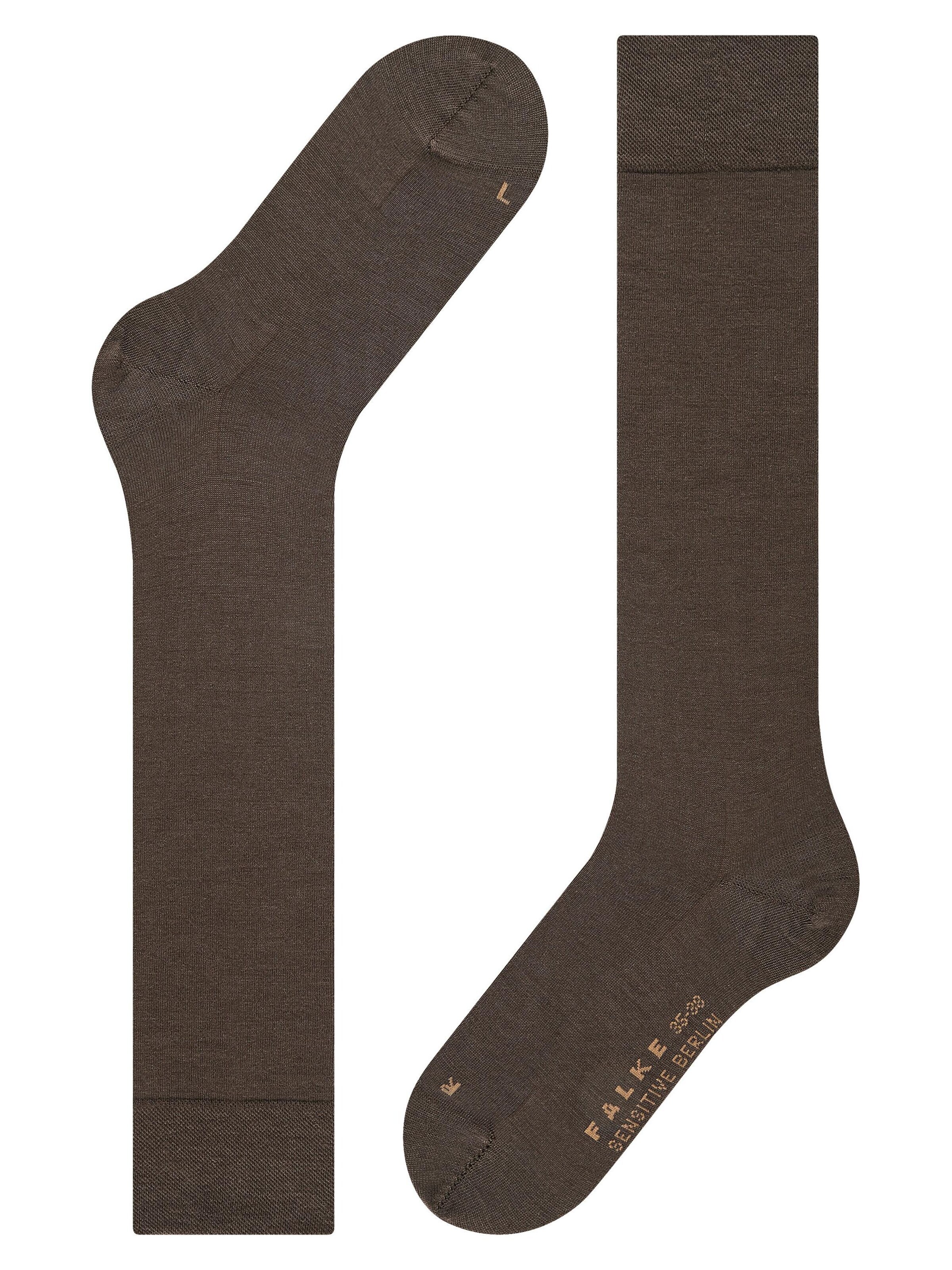 FALKE Over the Knee Socks 'Sensitive Berlin' in Brown