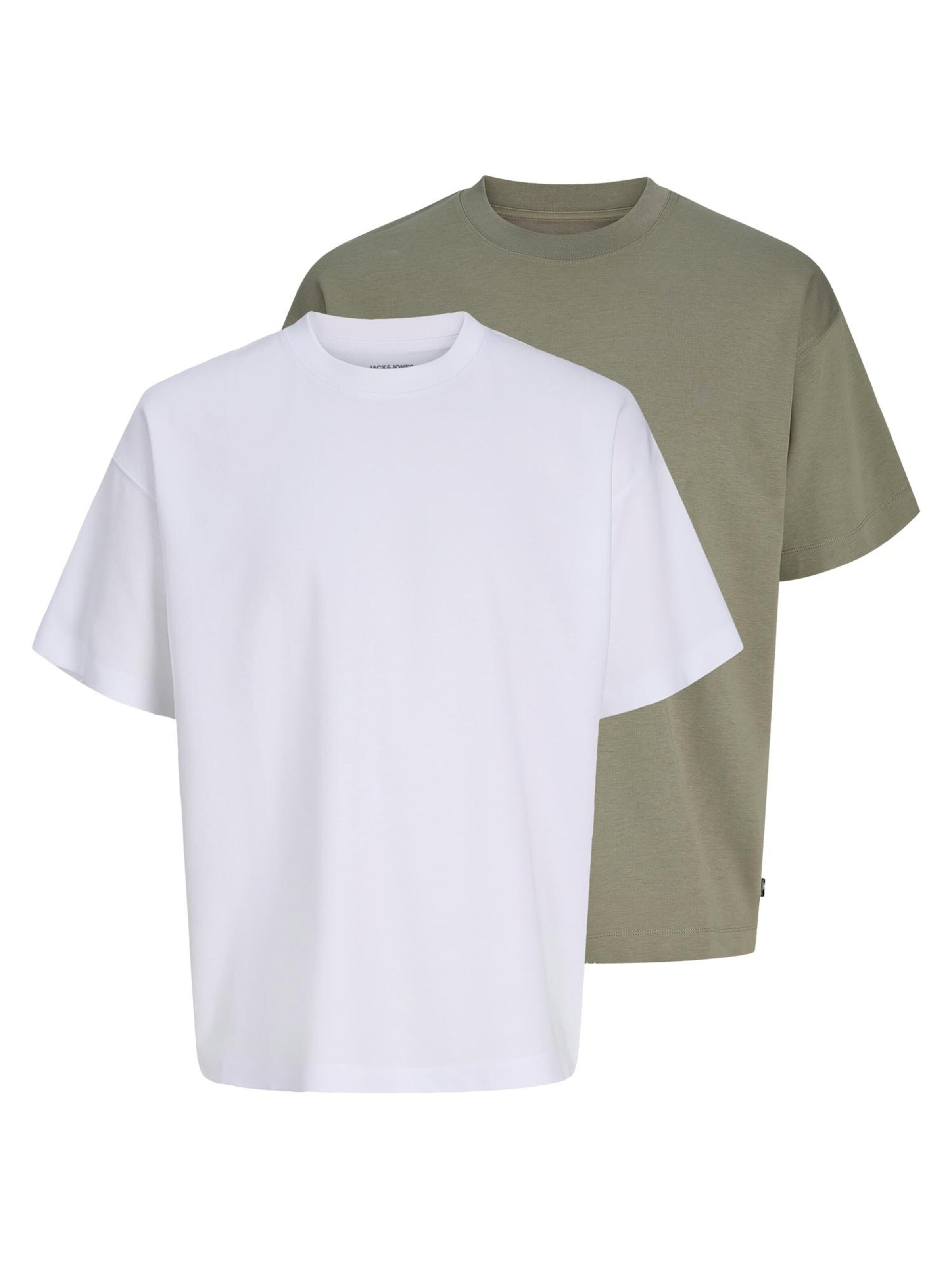 JACK & JONES Shirt 'Barron Tee' in Green: front