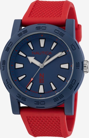 NAUTICA Analog Watch 'Gents' in Red: front