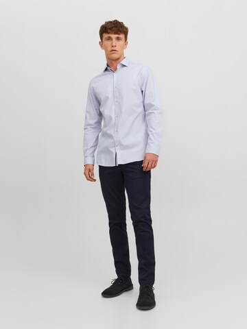 JACK & JONES Úzky strih Košeľa 'Parker' - Modrá