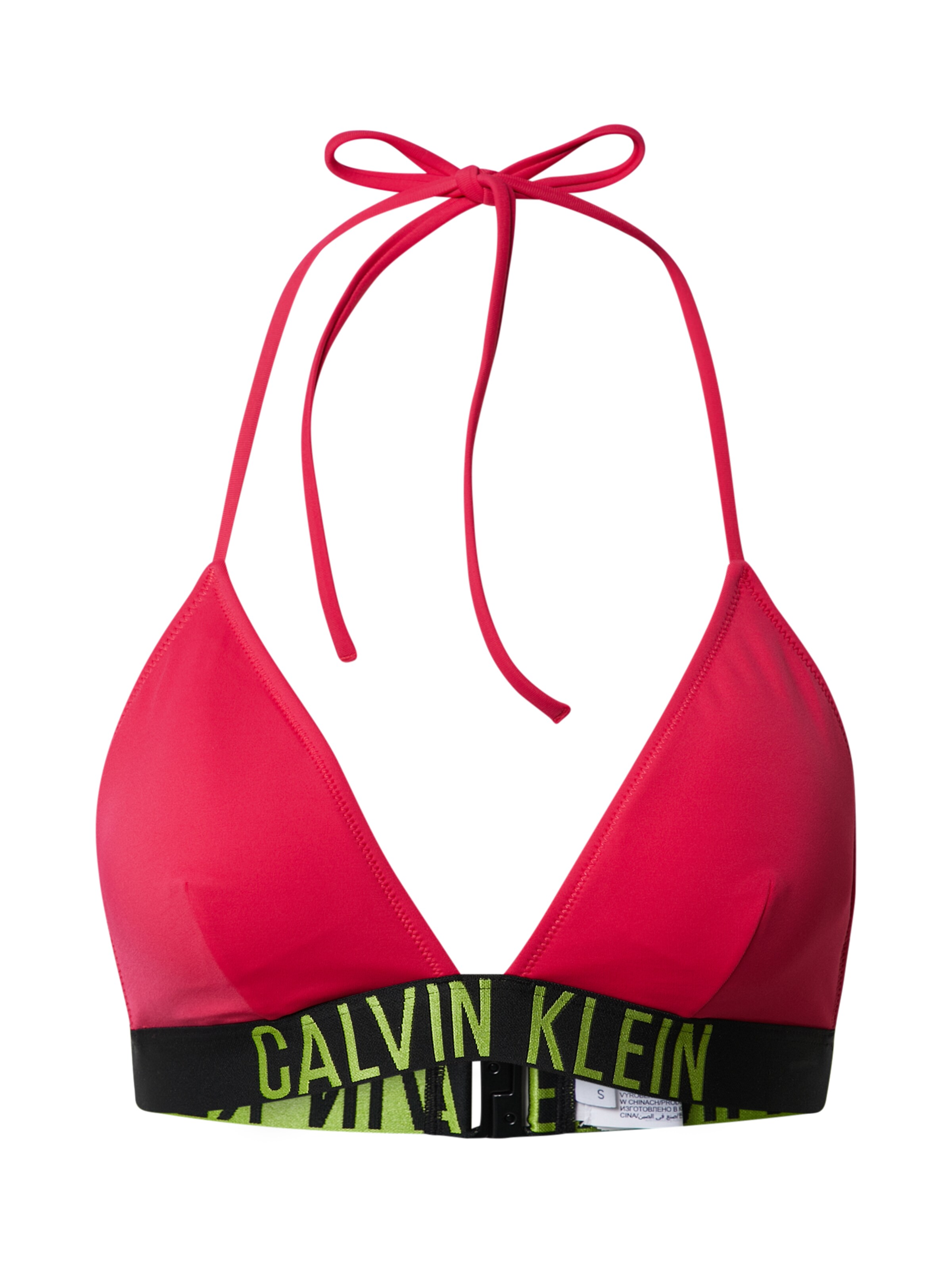 calvin klein red bikini top